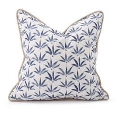 24 x 24  Pillow  Hemp Indigo - Down Insert
