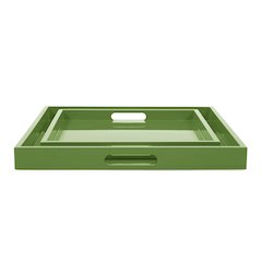 Saint Tropez Square Tray Set of 2 - Wild Green