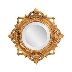 French D' Amboise Collection of Gold Petite Mirrors- Round