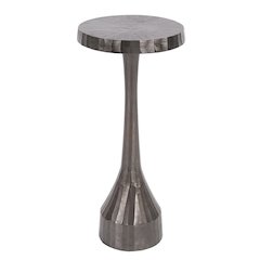 Chiseled Aluminum Graphite Martini Table