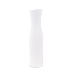 Larek Asymmetrical White Contemporary Ceramic Tall Vase