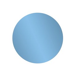 Balducci Round Sapphire Blue Mirror Small