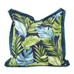 20 x 20 Outdoor Pillow Cardoon Indigo - Poly Insert