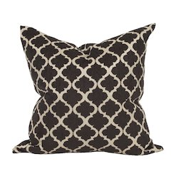 24 x 24 Pillow  Moroccan Onyx - Down Insert
