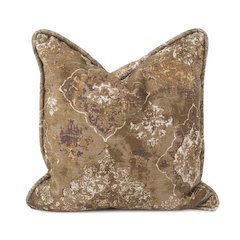 20 x 20 Pillow  Baroque Moss  - Down Insert