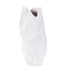 Abstract Elm Tall Vase in White