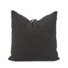 20 x 20 Outdoor Pillow with Dec Cord- Seascape Charcoal- Poly Insert