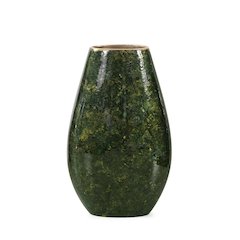 Renaldi Emerald Gold Torpedo Vase- Medium