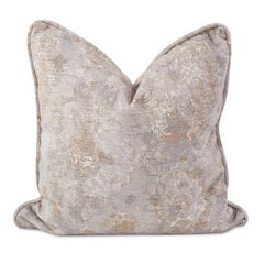 24 x 24 Pillow  Baroque Mercury  - Down Insert