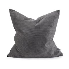 Pillow 24 x 24 Pana Charcoal - Poly Insert