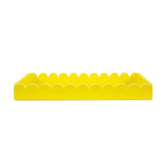 Rectangular Scalloped Riviera Tray - Yellow