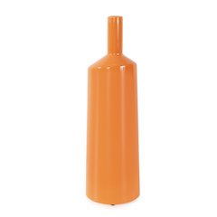 Orange Valencia Askewed Short Bottle Vase