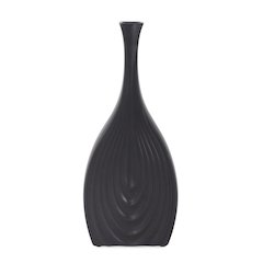 Black Onion Tapered Short Vase