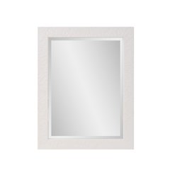 Stucco Vanity Mirror - White