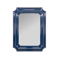 Ethan Scalloped Mirror Navy