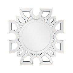 Eduina Symmetrical Cut Pattern Wall Mirror