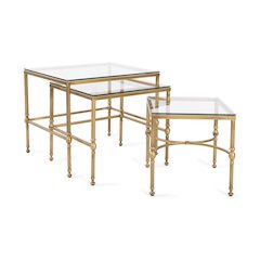 Bonnifait Antique Gold Nesting Tables