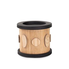 Robin Baron  Winfield Wooden Candle Holder- Small