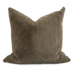 24 x 24 Angora Moss Pillow  - Poly Insert