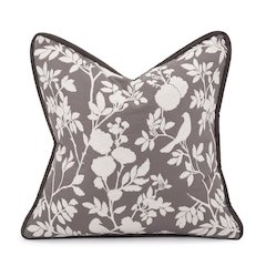 20 x 20 Pillow  Sparrow Charcoal - Down Insert