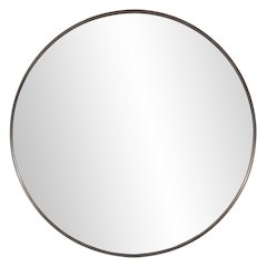 Steele Brass Round Mirror