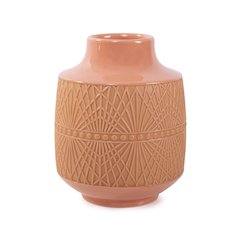 Richland Embossed Peach Vase- Small