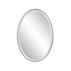 Laid Rope Silver Oval Mirror