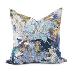 20 x 20 Stanton Turquoise Pillow  - Down Insert