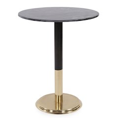 Micca Club Black Marble Bistro Table