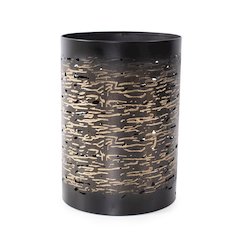Golden Thread Medium Cylindrical Medium Candle Holder
