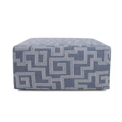 Indoor/Outdoor Universal Square Ottoman Syros Denim