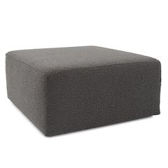 Universal Square Ottoman Barbet Charcoal