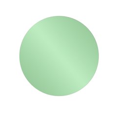 Balducci Round Emerald Green Mirror Small