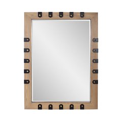 Robin Baron Leather Wrapped Mirror