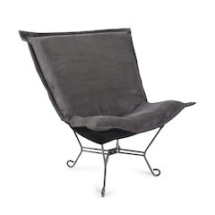Puff Chair Pana Charcoal/Natural