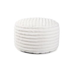 Short Pouf Shar Pei White