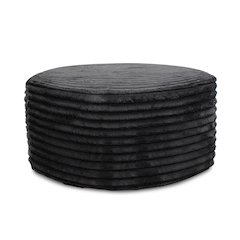 Universal Round Ottoman Shar Pei Black