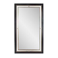 Bertoia Oversized Mirror in a Wooden and Metal Frame