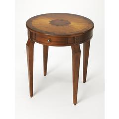 Archer 1 Drawer Side Table, Medium Brown