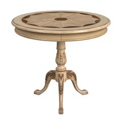 Carissa 30" Round Foyer Table, Beige