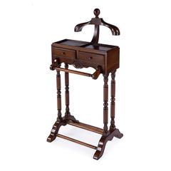 Petrov Clothing Valet Stand, Medium Brown