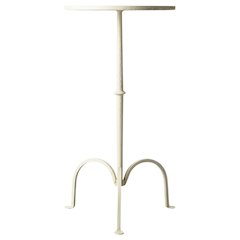 Round Pedestal End Table, Transitional Accent Side Table for Living Room