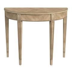 Hampton Demilune 36" Console Table, Beige