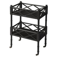 Foster 2 Tier Bar Cart, Black
