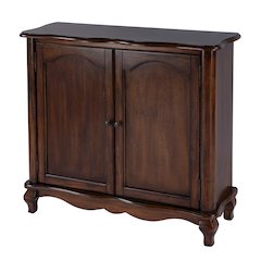 Leyden European Accent Cabinet, Medium Brown