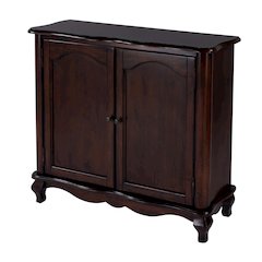 Leyden European  Accent Cabinet, Dark Brown