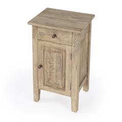 Switra 1 door 1 drawer End Table, Light Brown