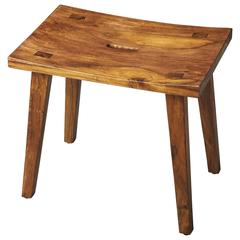 Rohan Rectangular 19.5"W Stool, Light Brown