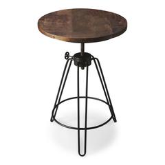 Trenton Metal & Wood Side Table, Multi-Color