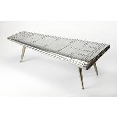 Midway Aviator Coffee Table, Silver